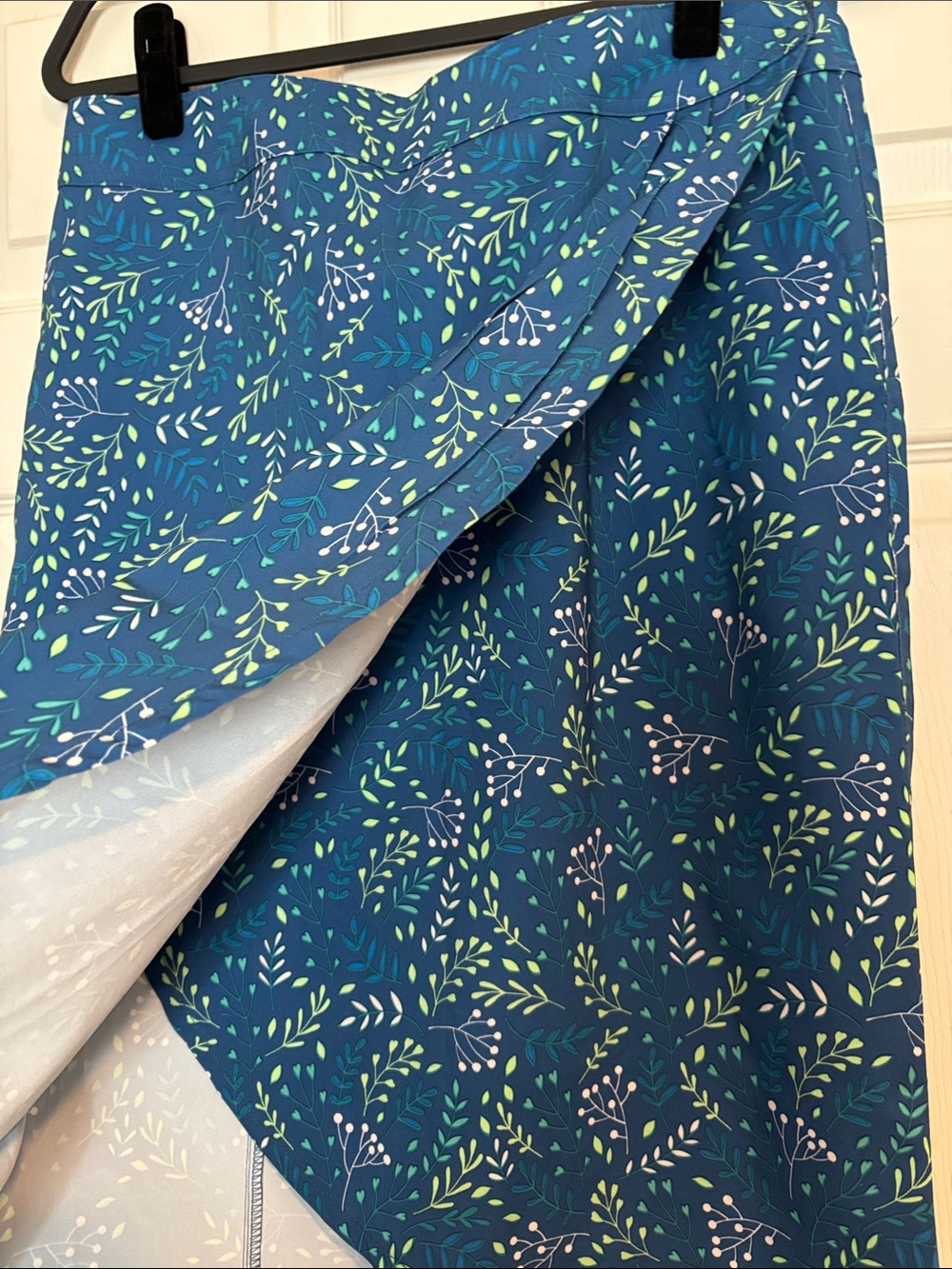 Rip Skirt Hawaii Blue Floral-Print Wrap Skirt - Picture 3 of 8
